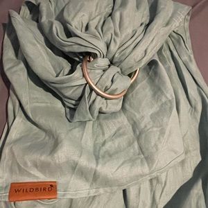 Wildbird single layer linen sling dusty teal.